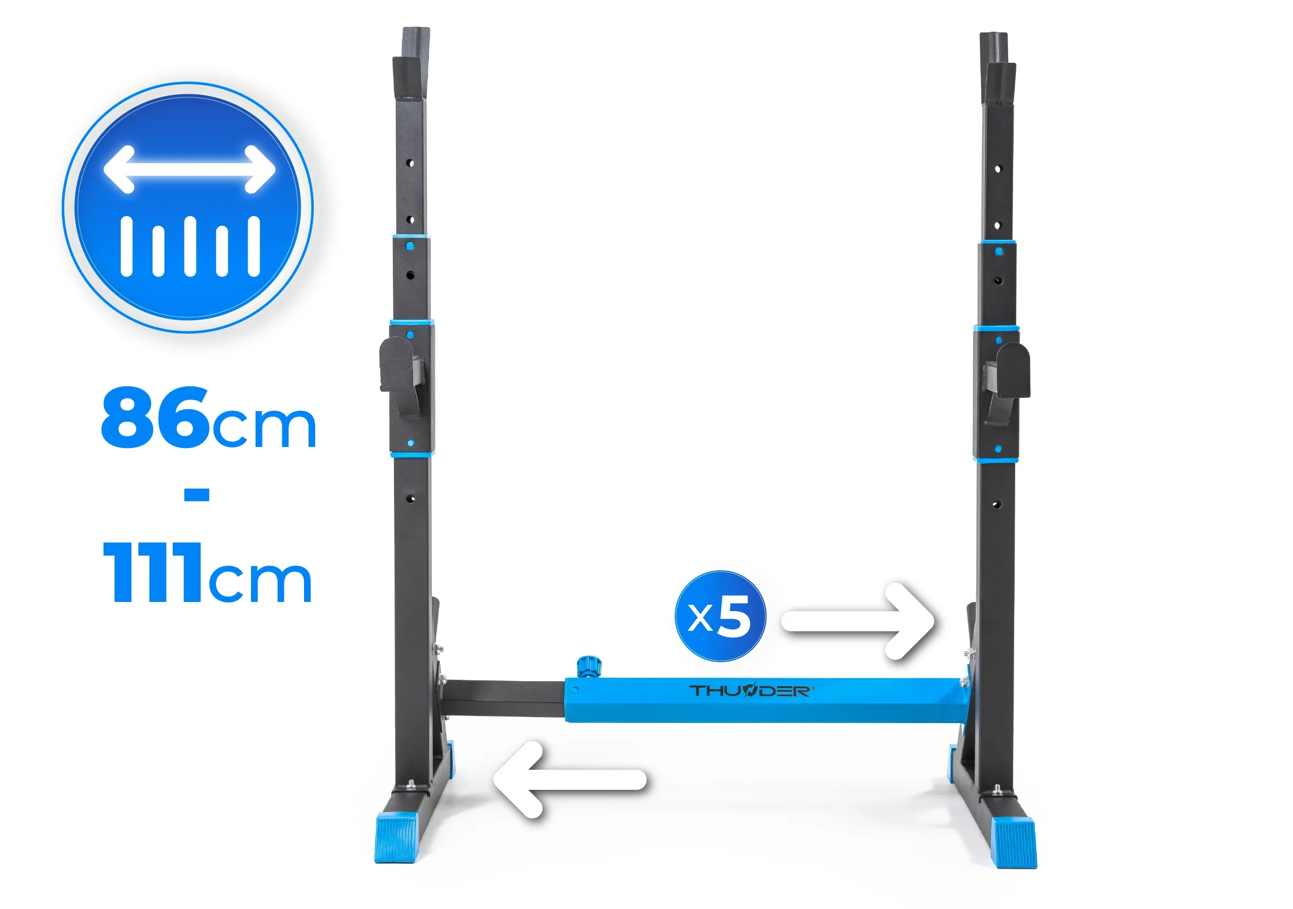Regulowany rozstaw stojaka CARMI