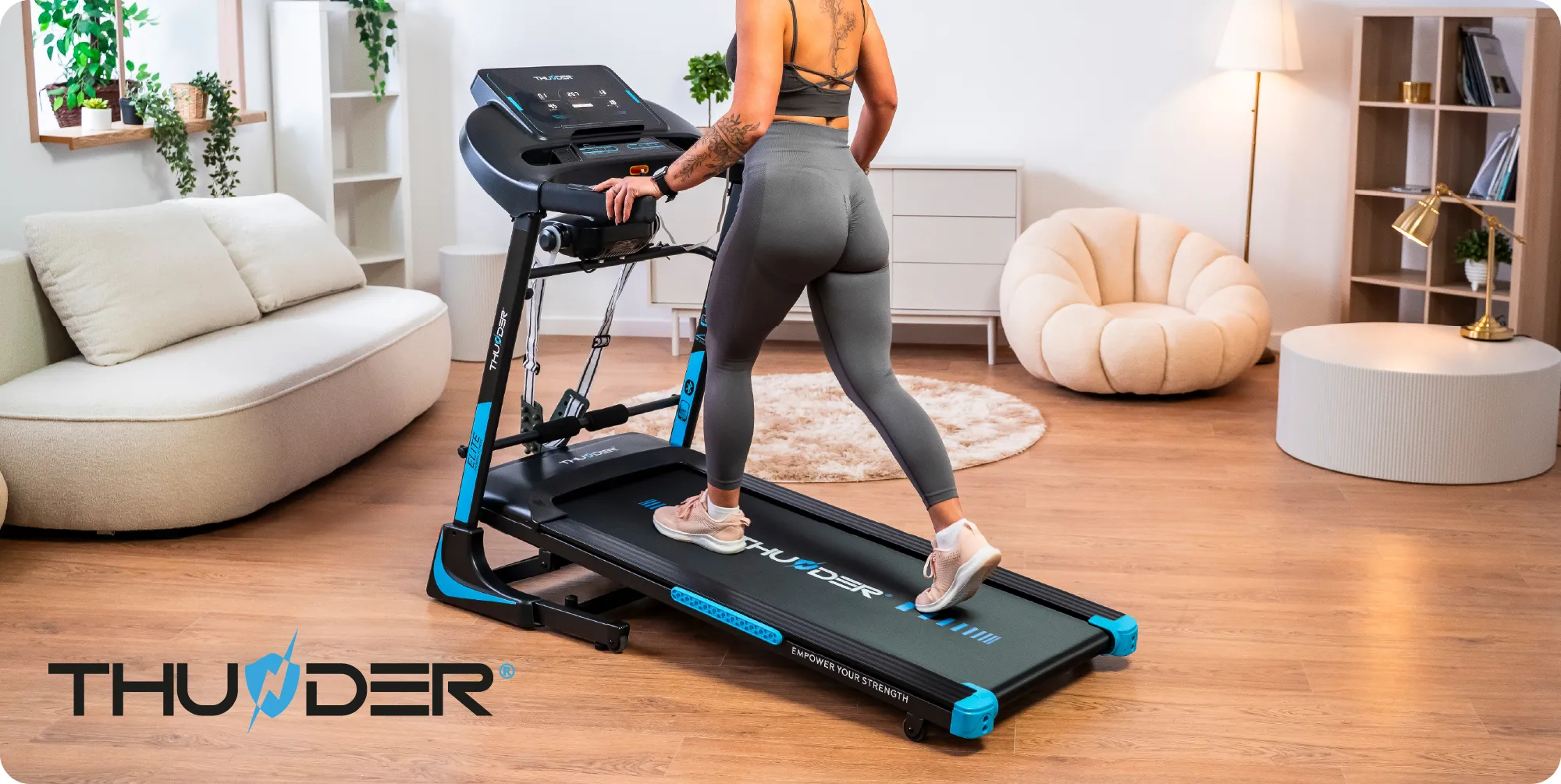 Banda de alergare electrică THUNDER PHENOM-S-BLACK