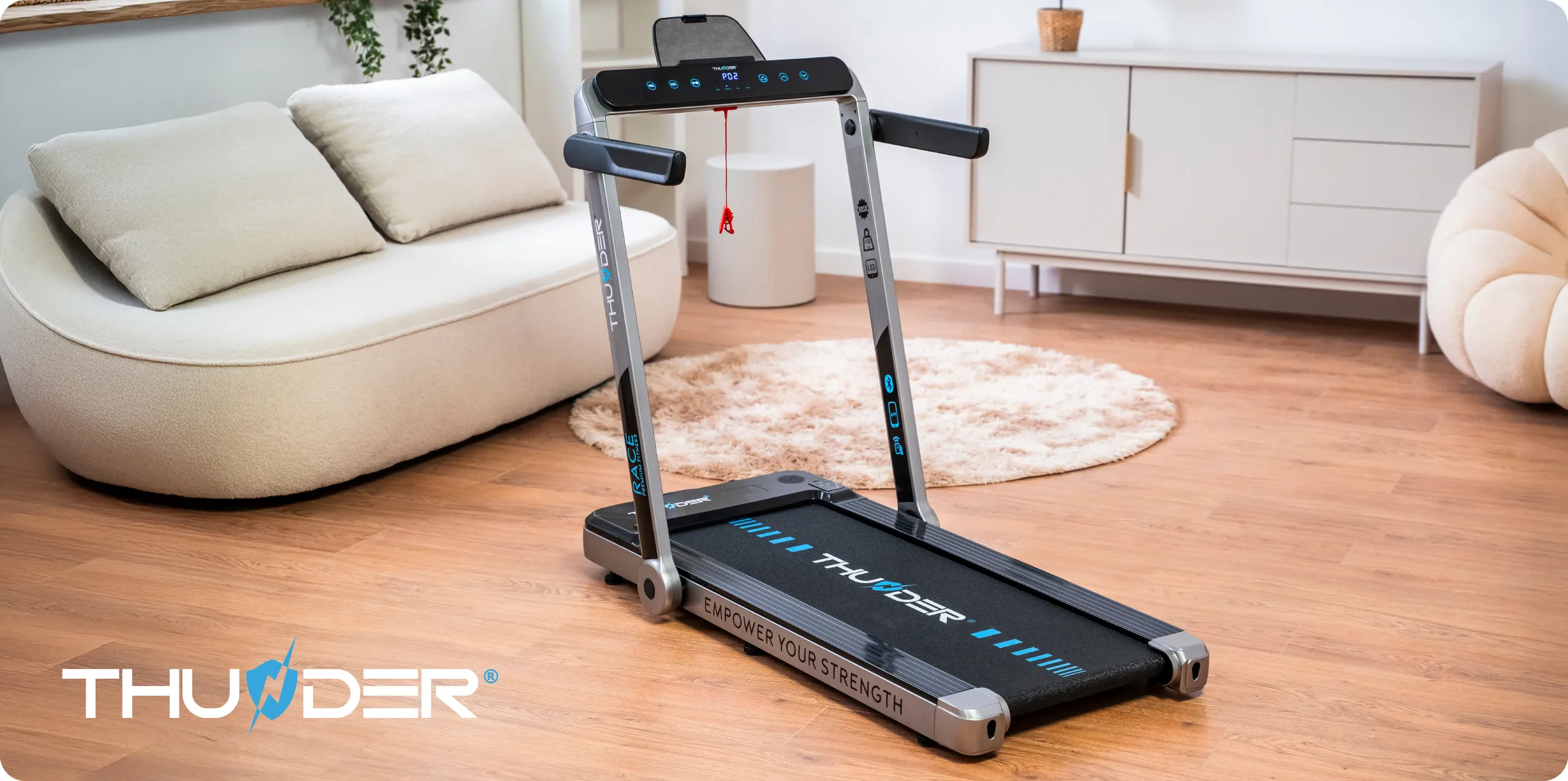 Banda de alergat electrică THUNDER PHENOM-S-BLACK