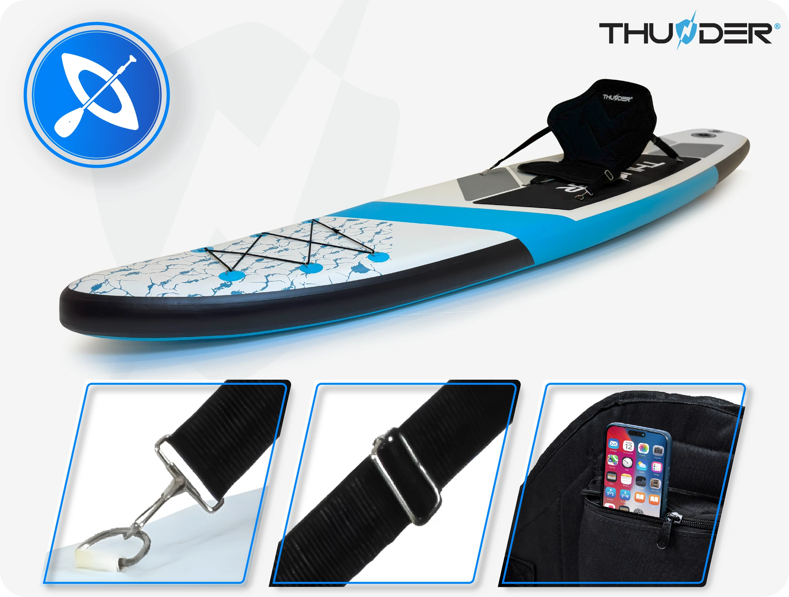 Scaun de caiac pentru placa SUP