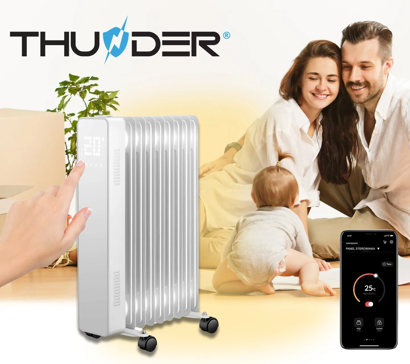 Design și confort THUNDER SIMPLE-WHITE-2500W