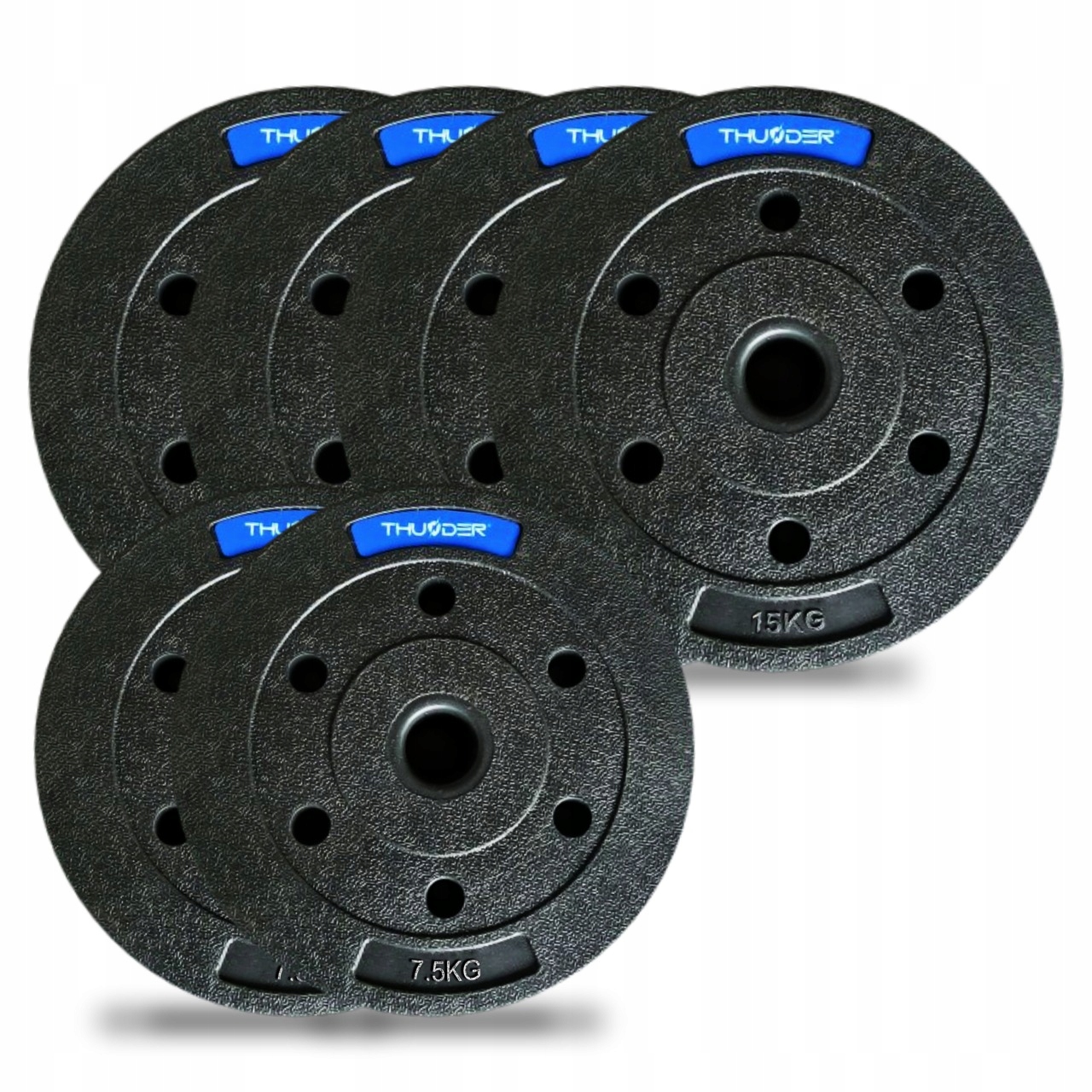 Set de discuri bituminoase 2×7,5 kg + 4×15 kg marca THUNDER