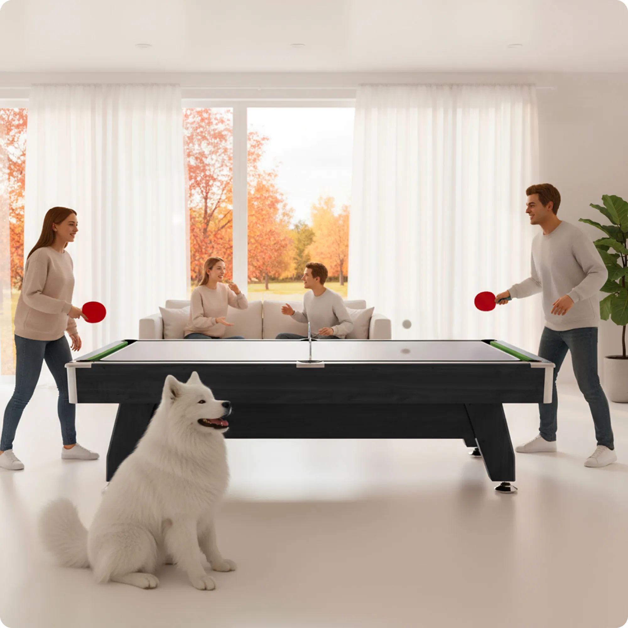 Avantajele mesei de biliard BOLD-BLACK-7FT