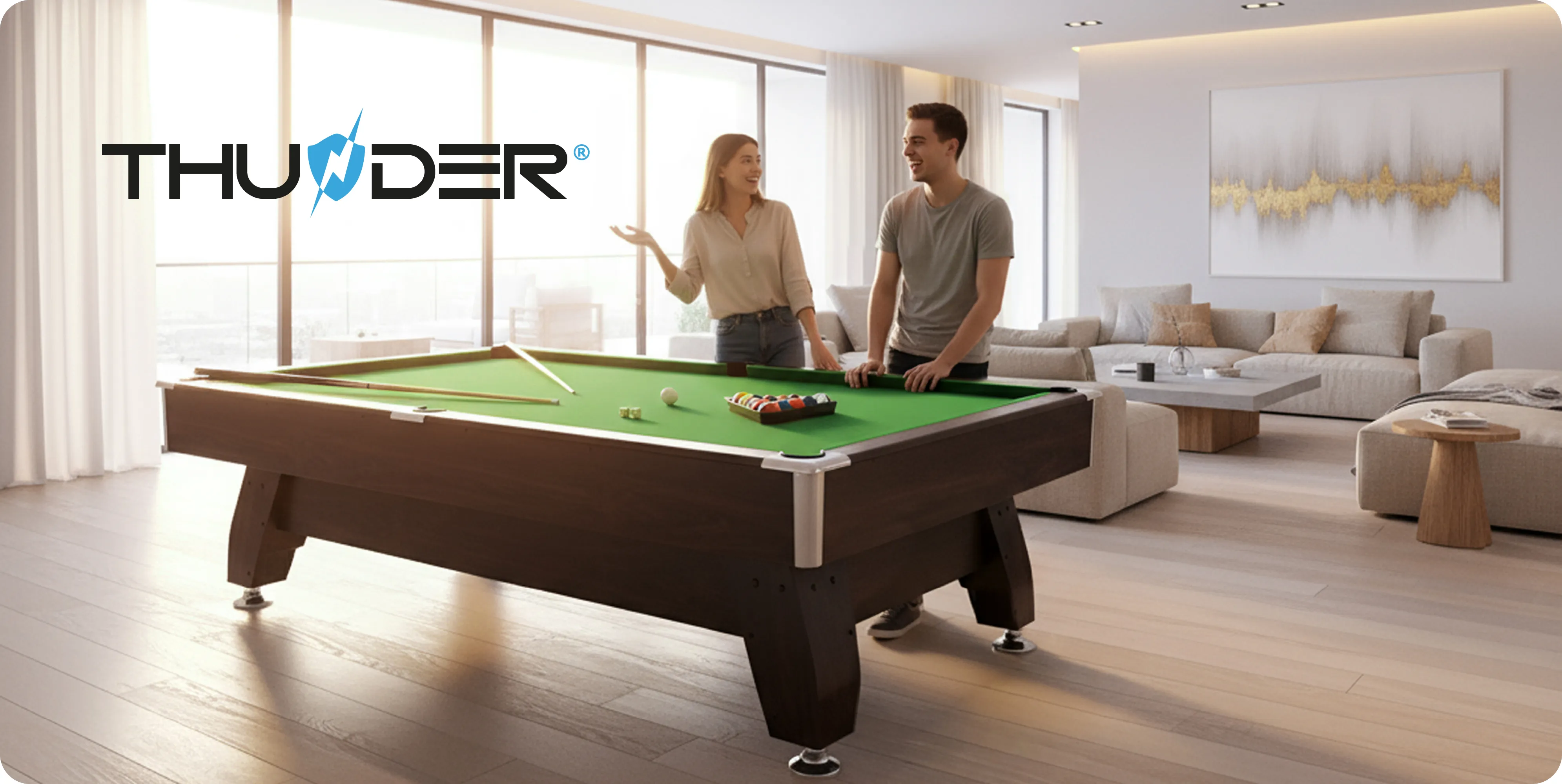 Masă de biliard BOLD-BLACK-8FT