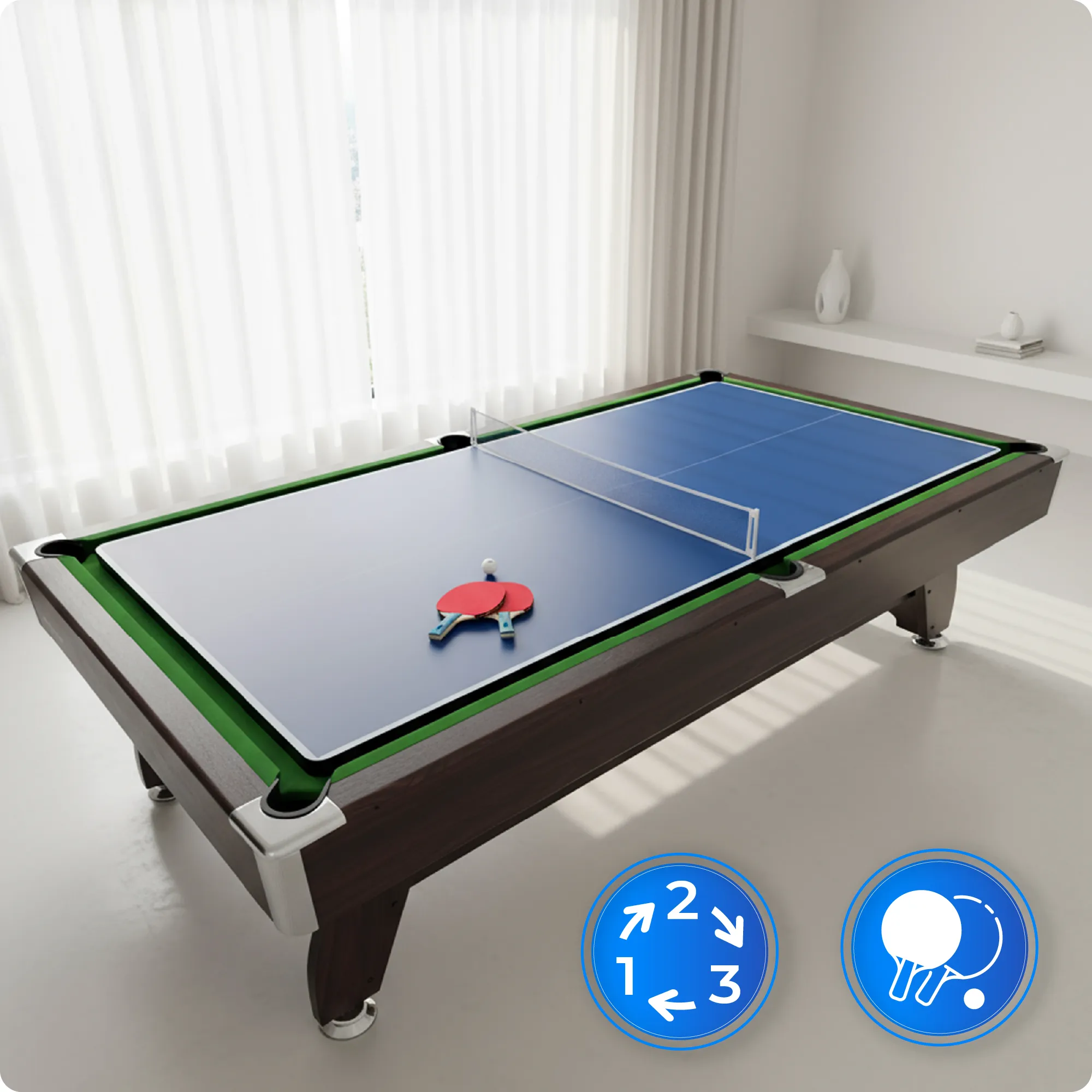 Set masa de biliard BOLD-BLACK-8FT