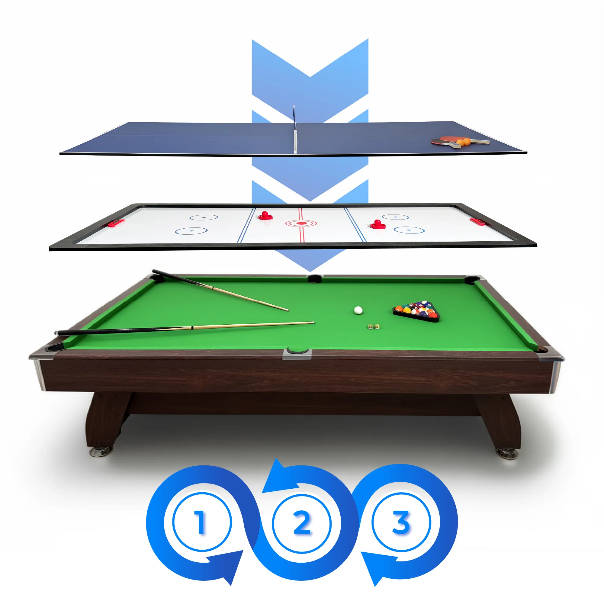 Set masa de biliard BOLD-BLACK-8FT