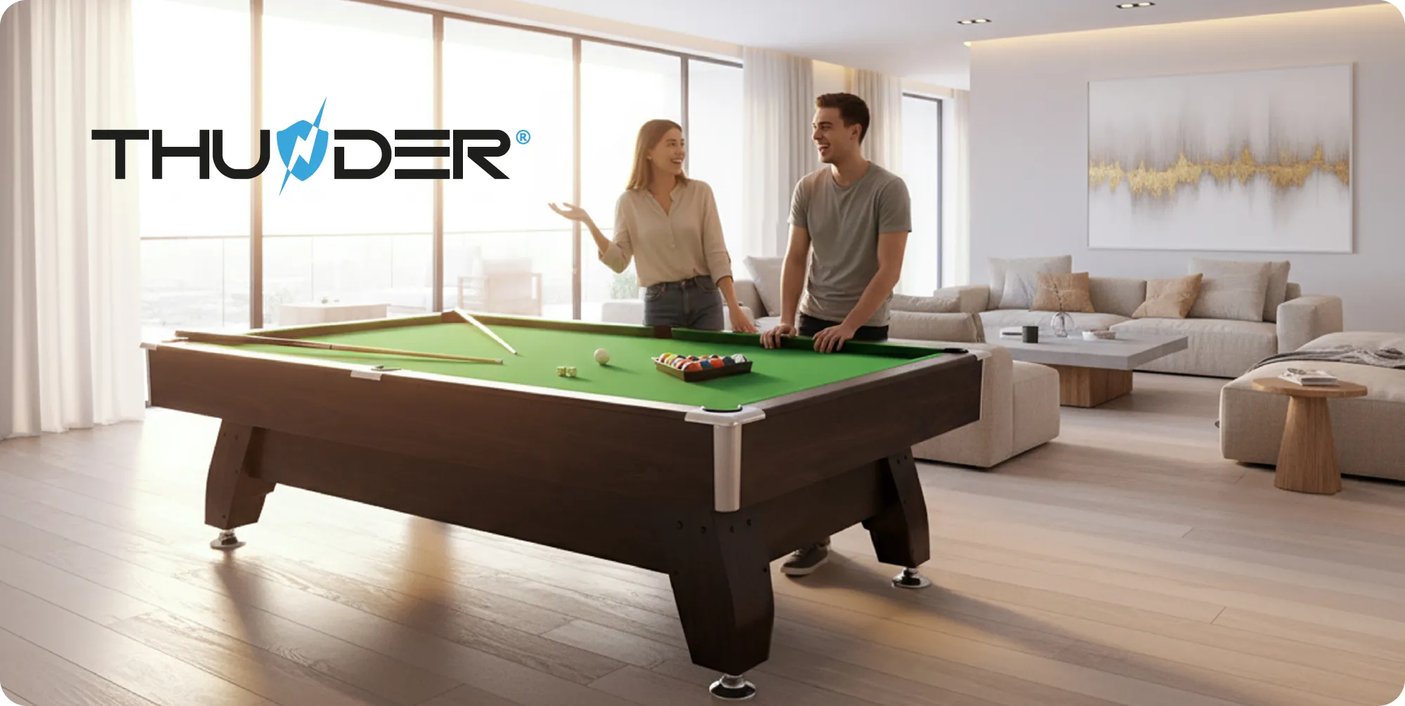 Masa de biliard BOLD-BROWN-9FT