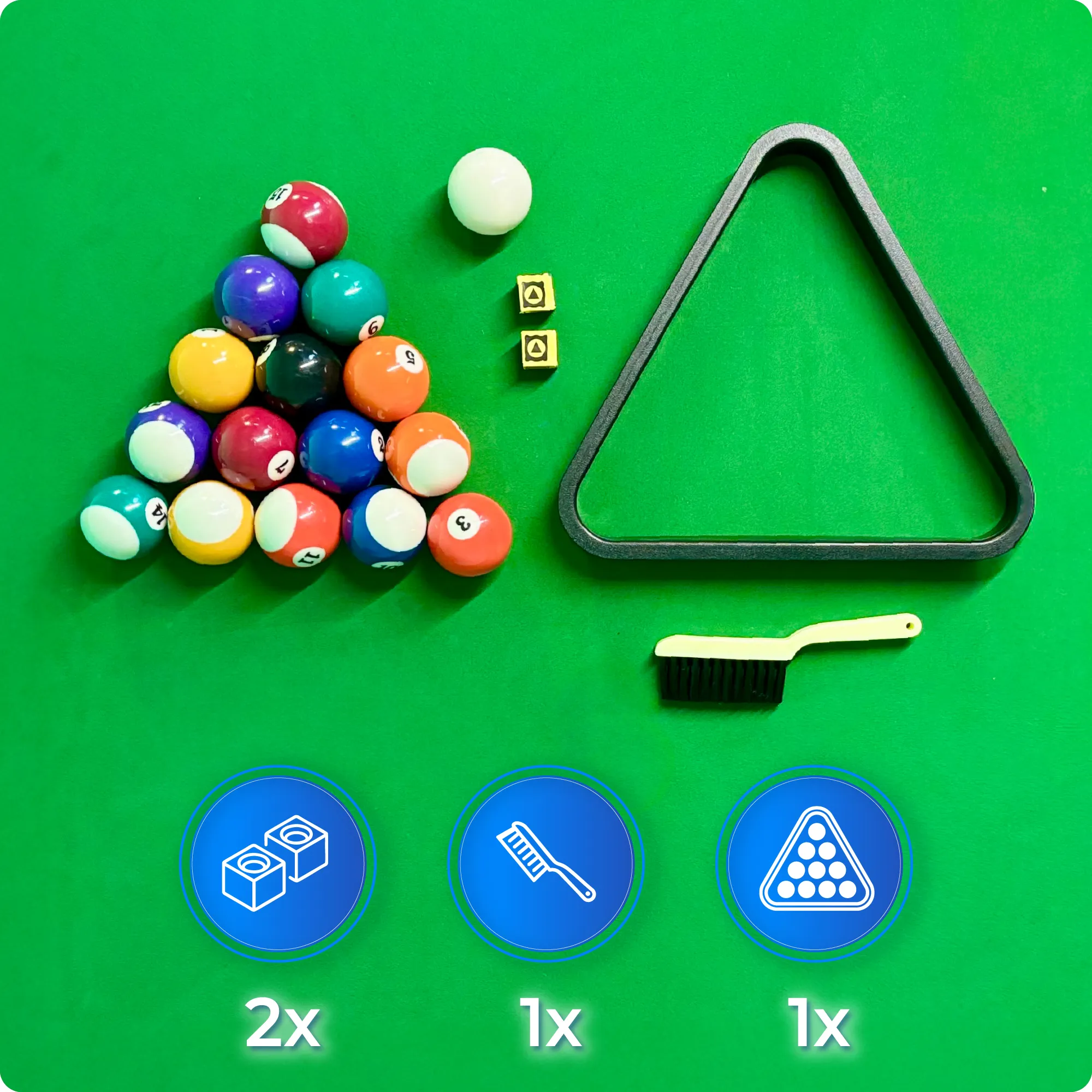 Set masa de biliard BOLD-BROWN-7FT