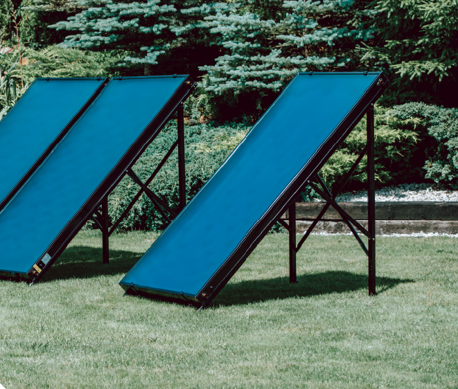 Colector solar plat