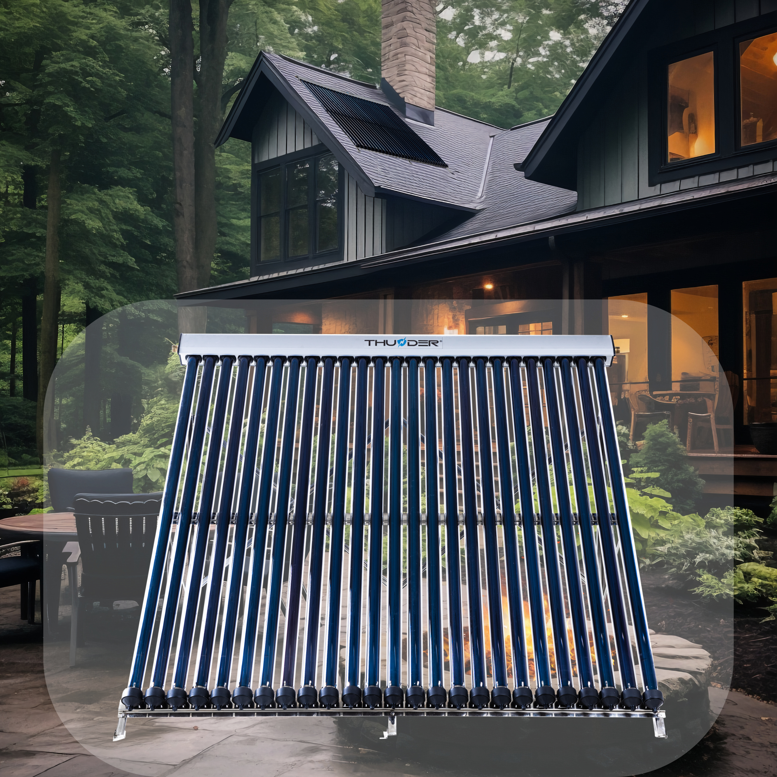 Colector solar cu flux direct
