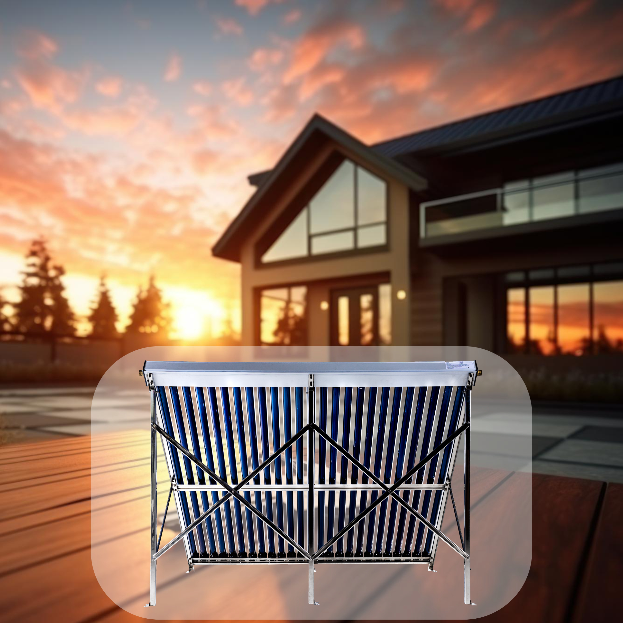 Detalii ale unui colector solar