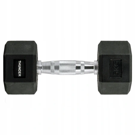 Haltér hexagonal 5 kg THUNDER