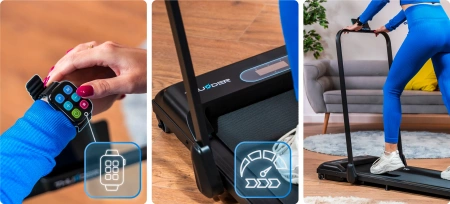 Bandă de alergare electrică THUNDER VIVA-BLACK