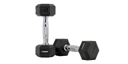 Ganteră hexagonală 2.5 kg THUNDER 