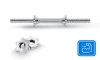 Bară dreaptă cu filet 40 cm 30 mm THUNDER