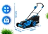 Mașină de tuns iarba cu acumulator Hexwelt HW-KA-40 40cm 40V 8Ah