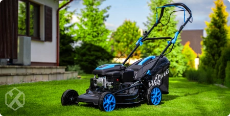 Mașină de tuns iarba pe benzină Hexwelt HW-KS-150 46cm 2,6kW cu autopropulsie