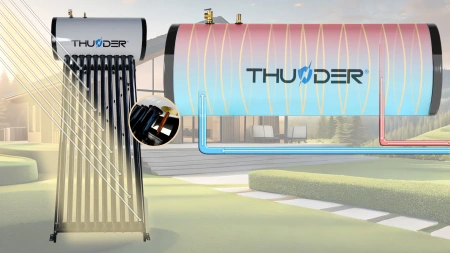 Colector solar presurizat cu rezervor THUNDER 100 L BLACK