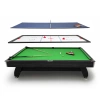Masă de biliard THUNDER cu suprapunere cymball/ping pong 7FT - BOLD-BLACK