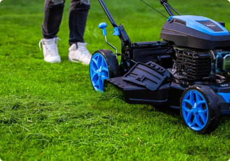 Mașină de tuns iarba pe benzină Hexwelt HW-KS-200 51cm 3,8kW cu autopropulsie