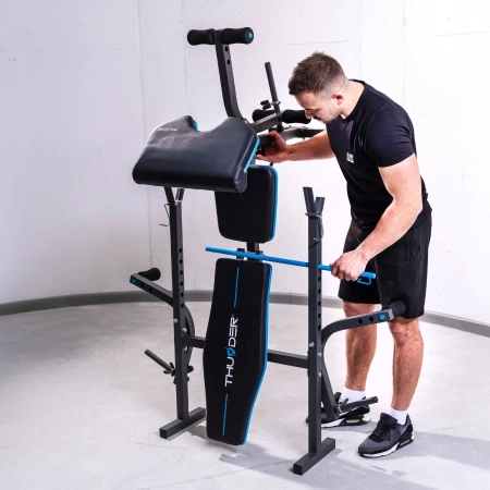 Bancă de antrenament cu suport pentru biceps THUNDER VIGOR-A