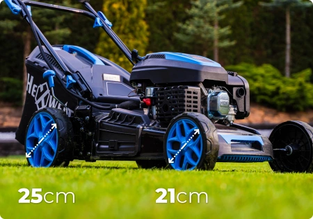 Mașină de tuns iarba pe benzină Hexwelt HW-KS-224 53cm 4,4kW cu autopropulsie