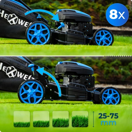 Mașină de tuns iarba pe benzină Hexwelt HW-KS-200 51cm 3,8kW cu autopropulsie