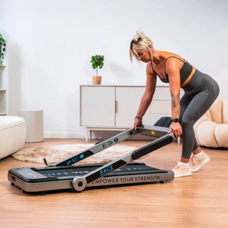 Bandă de alergare electrică THUNDER RACE-SILVER