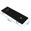 Saltea de gimnastică neagră 180x60x4 THUNDER