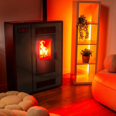 Sobă pe peleți ARIA BLACK 12 kW 