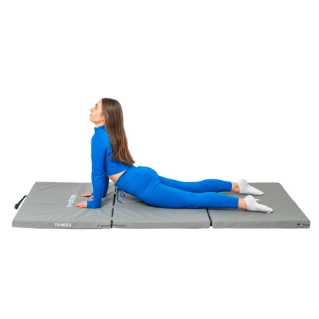 Saltea de gimnastică gri 197x100x5 THUNDER