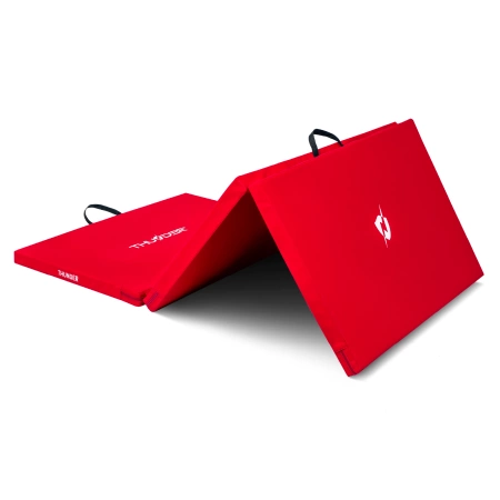 Saltea de gimnastică roșie 197x100x5 THUNDER