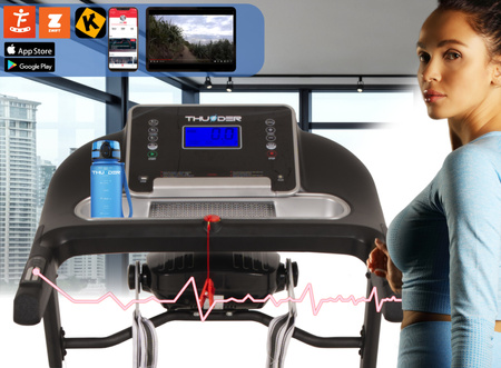 Bandă de alergare electrică THUNDER RAPID-DS-BLACK