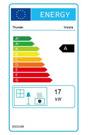 Sobă de fontă pe lemne WESTA 17 kW