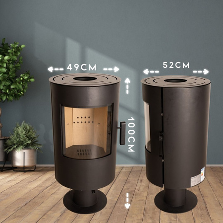 Sobă de oțel FLAME 7 kW