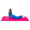 Saltea de gimnastică roz 197x100x5 THUNDER