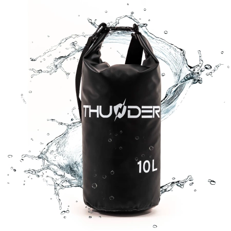 Sac impermeabil 10 L THUNDER negru
