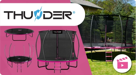 Trambulină THUNDER INSIDE ULTRA 8FT (244 cm) PINK