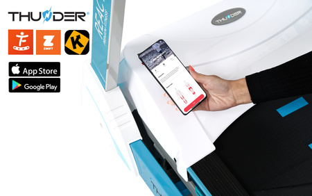 Bandă de alergare electrică THUNDER REACT-S-WHITE