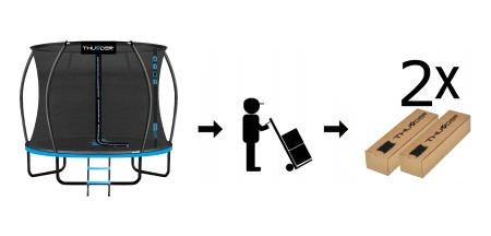 Trambulină THUNDER INSIDE ULTRA 10FT (305 cm) BLUE