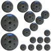 Set de greutăți bituminoase marca THUNDER 2x10 kg + 4x5 kg + 4x2,5 kg + 8x1,25 kg