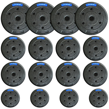 Set de greutăți bituminoase marca THUNDER 4x10 kg + 8x5 kg + 4x2,5 kg