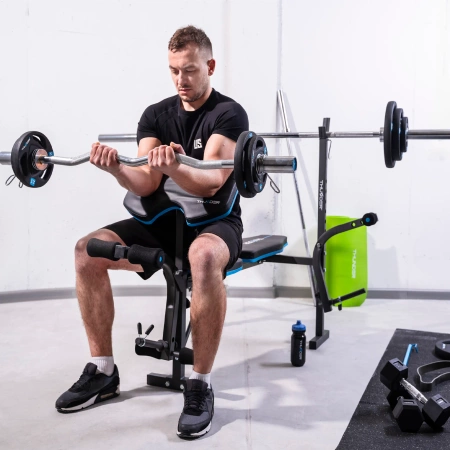 Bancă de antrenament cu suport pentru biceps THUNDER VIGOR-A