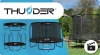 Trambulină THUNDER INSIDE ELITE 12FT (366 cm) NEGRU