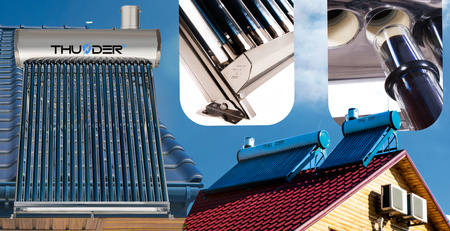 Colector solar nepresurizat cu rezervor THUNDER 200 L