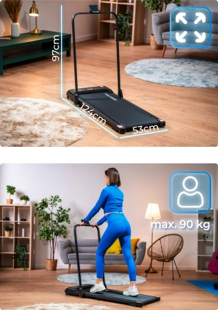 Bandă de alergare electrică THUNDER VIVA-BLACK