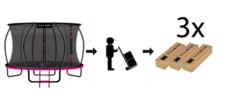 Trambulină THUNDER INSIDE ULTRA 14FT (427 cm) PINK