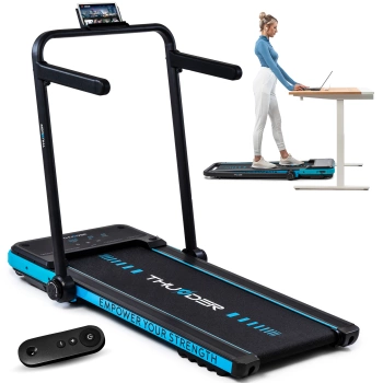 Bandă de alergare electrică THUNDER IMPACT-BLUE