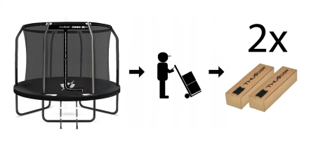 Trambulină THUNDER INSIDE ELITE 10FT (305 cm) NEGRU