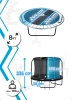 Trambulină THUNDER INSIDE ELITE 8FT (244 cm) BLACK